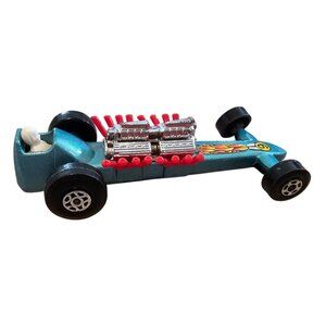 Matchbox Superfast No 64 Slingshot Dragster Diecast Toy Car NO BOX 1971 Vtg Blue